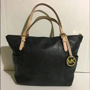 Michael kors Black leather satchel handbag